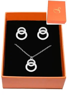 Coffret infini parure bijoux collection hervé aliex Argent