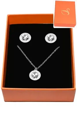 Coffret coeur parure bijoux collection hervé aliex Argent