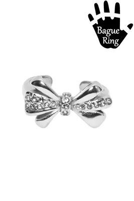 Bague noeud papillon Argent