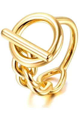 Bague taille 18mm cercle Or