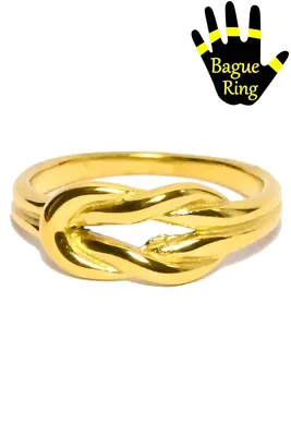 Bague taille 19mm noeud Or