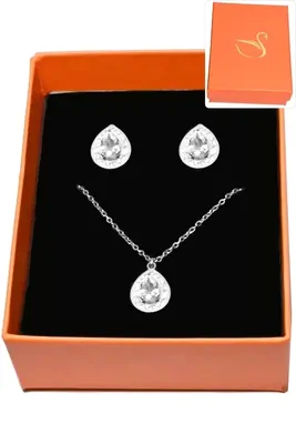Coffret goutte parure bijoux collection hervé aliex Argent