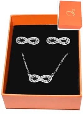 Coffret infini parure bijoux collection hervé aliex Argent
