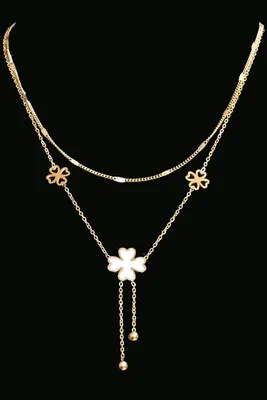 Collier tréfle Or