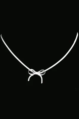 Collier noeud papillon Argent