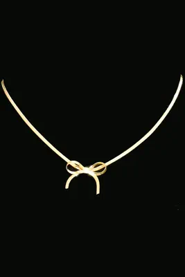 Collier noeud papillon Or