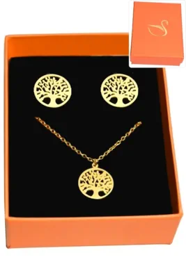 Coffret arbre de la vie parure bijoux collection hervé aliex Or