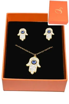 Coffret main de fatma parure bijoux collection hervé aliex Or