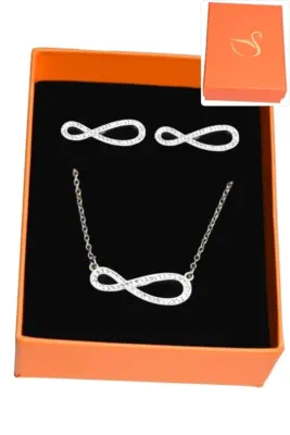 Coffret infini parure bijoux collection hervé aliex Argent