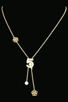 Collier chiffre 5 Or