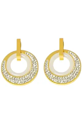 Boucle-d-oreille céramique Or