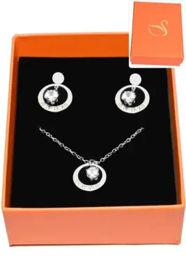 Coffret diams parure bijoux collection hervé aliex Argent