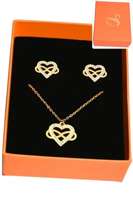 Coffret coeur parure bijoux collection hervé aliex Or