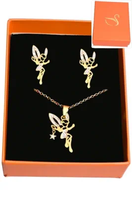 Coffret fée parure bijoux collection hervé aliex Or