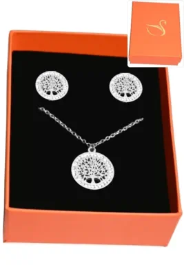 Coffret arbre de la vie parure bijoux collection hervé aliex Argent