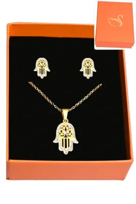 Coffret main de Fatma parure bijoux collection hervé aliex Or
