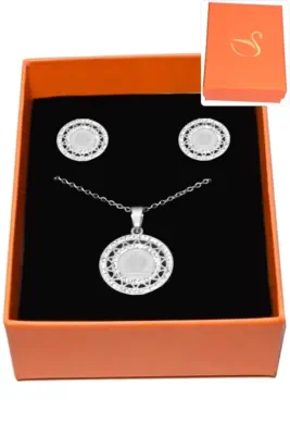 Coffret coq parure bijoux collection hervé aliex Argent