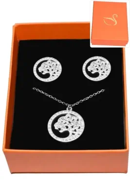 Coffret félin parure bijoux collection hervé aliex Argent
