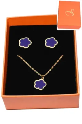 Coffret fleur parure bijoux collection hervé aliex Or