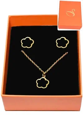 Coffret fleur parure bijoux collection hervé aliex Or