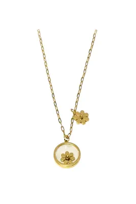 Collier fleur Or