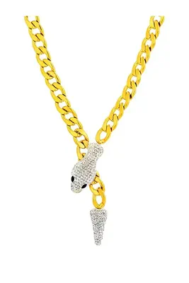 Collier serpent Or