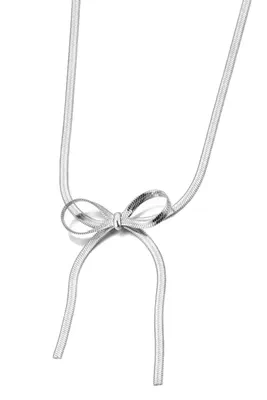 Collier noeud papillon Argent