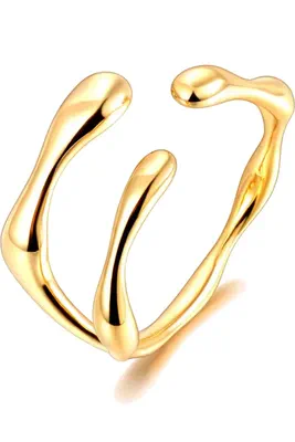 Bague taille réglable Or