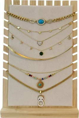 Collier avec présentoire en lot Or