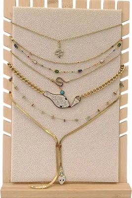 Collier avec présentoire en lot Or