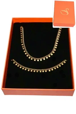 Coffret petit poid parure bijoux collection hervé aliex Or