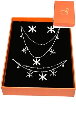 Coffret yaz fatma parure bijoux collection hervé aliex Argent