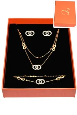 Coffret infini parure bijoux collection hervé aliex Or