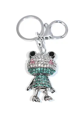 porte-cle grenouille Argent