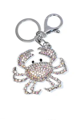 porte-cle Cancer Crabe Argent