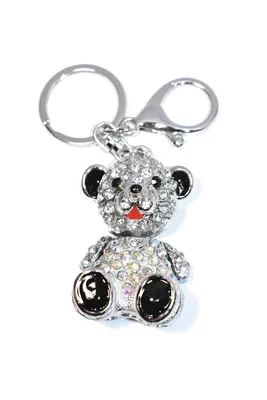 porte-cle ours Argent