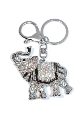 porte-cle éléphant Argent