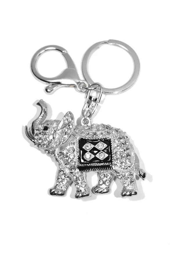 porte-cle éléphant Argent