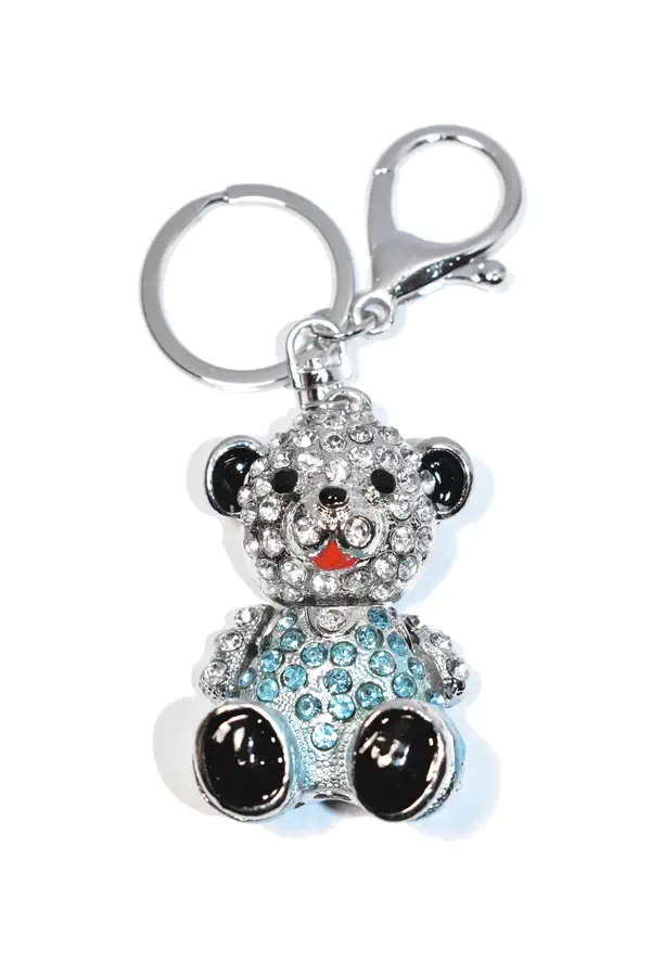 porte-cle ours Argent