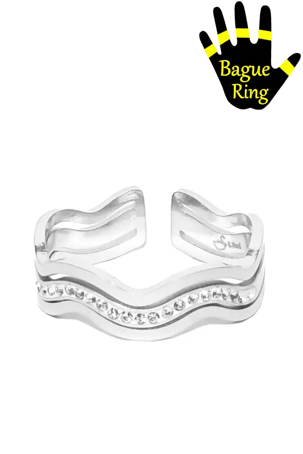 Bague taille réglable Argent