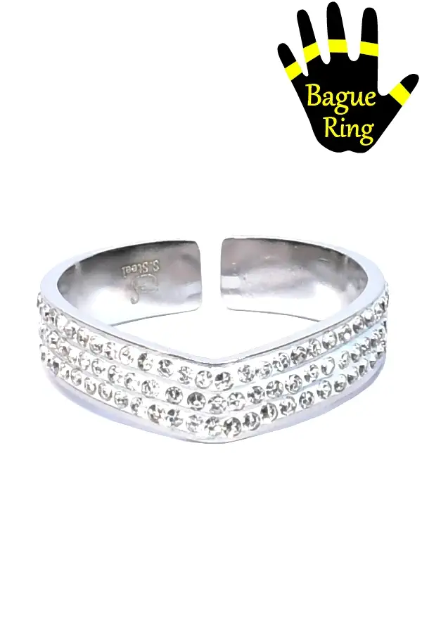 Bague taille réglable Argent