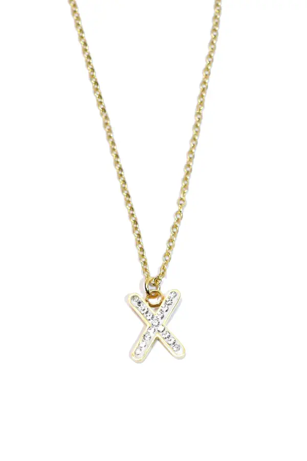 Pendentif lettre X Or