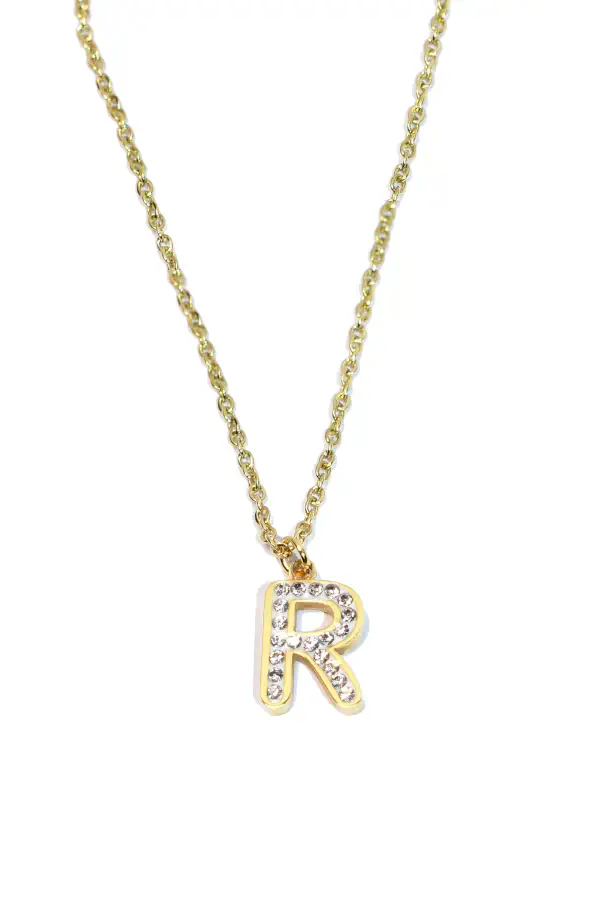 Pendentif lettre R Or