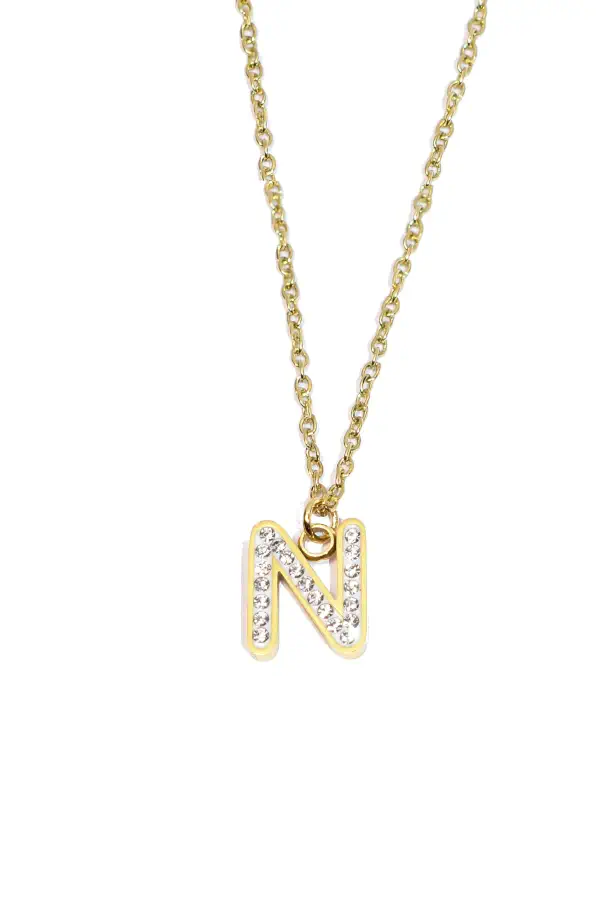 Pendentif lettre N Or