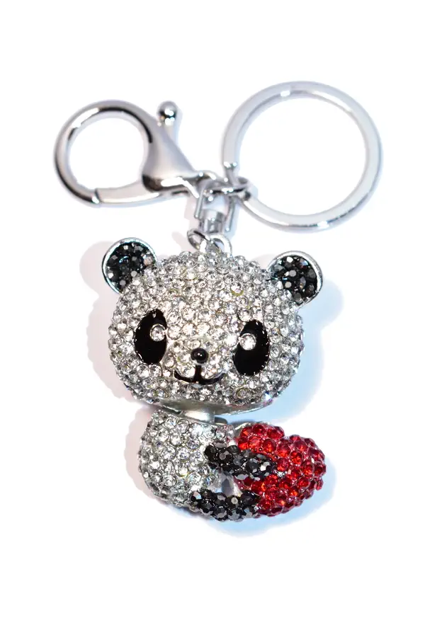 porte-cle panda multicolore