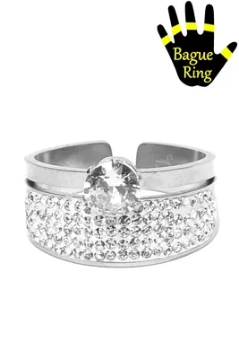 Bague taille réglable Argent