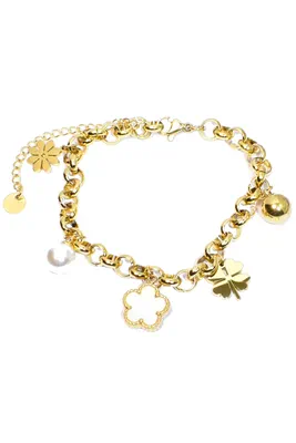 Bracelet fleur Or