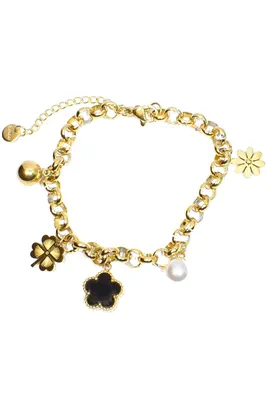 Bracelet fleur Or