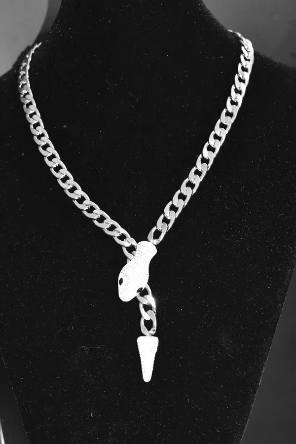 Collier serpent Argent