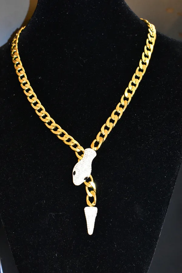 Collier serpent Or